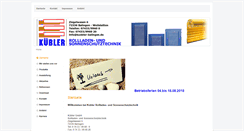 Desktop Screenshot of kuebler-balingen.de